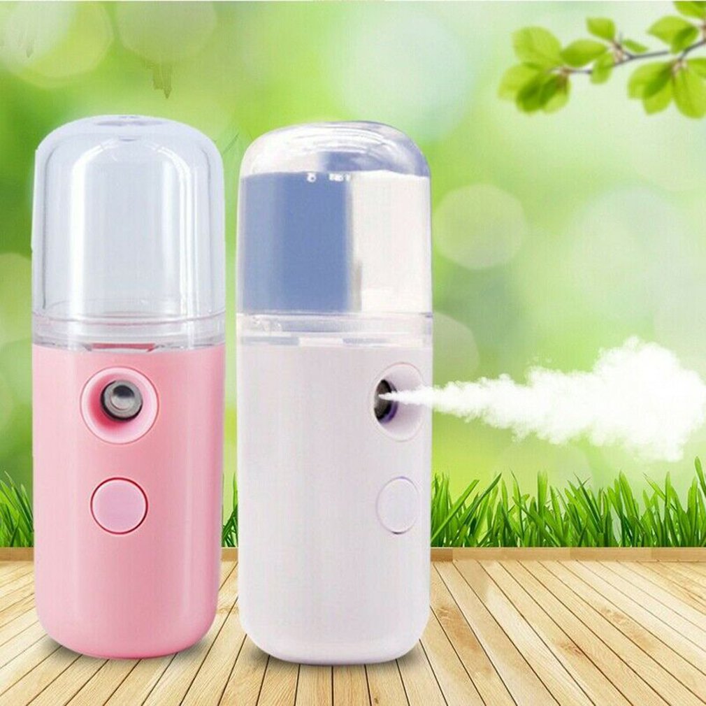 Portable Nano Water Refreshment Facial Makeup Water Mist Create for Girls and Women Cool Summer Watering Cylinder