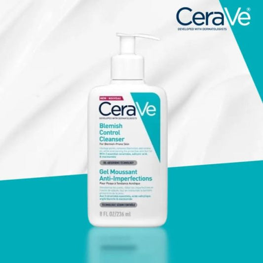 Cera Ve Blemish Control Face Cleanser For Blemish-prone Skin With 2% Salicylic Acid & Niacinamide For Blemish-prone Skin