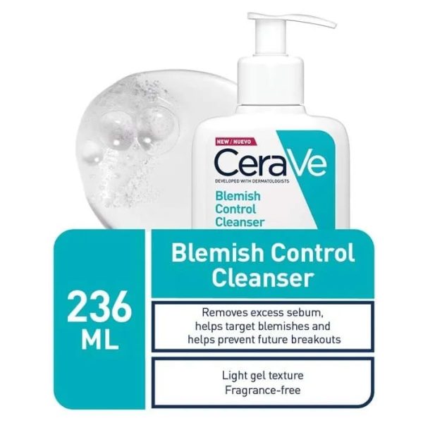 Cera Ve Blemish Control Face Cleanser For Blemish-prone Skin With 2% Salicylic Acid & Niacinamide For Blemish-prone Skin