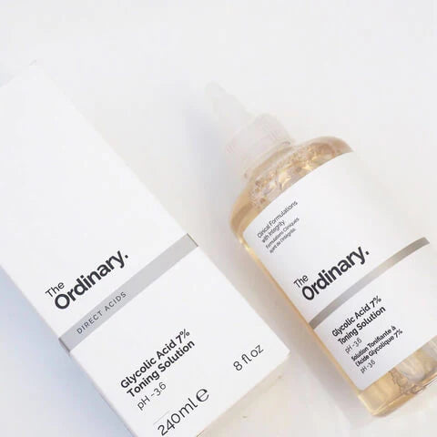 Pack Of 2 The Ordinary Glycolic Acid 240ml + Nirvana Botanics- Vitamin C Serum 15ml